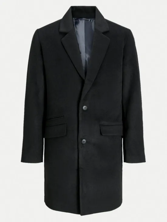 Jack & Jones Płaszcz przejściowy Hays 12258389 Czarny Regular Fit