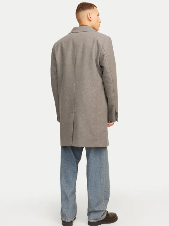 Jack & Jones Płaszcz wełniany Harris 12263845 Beżowy Regular Fit