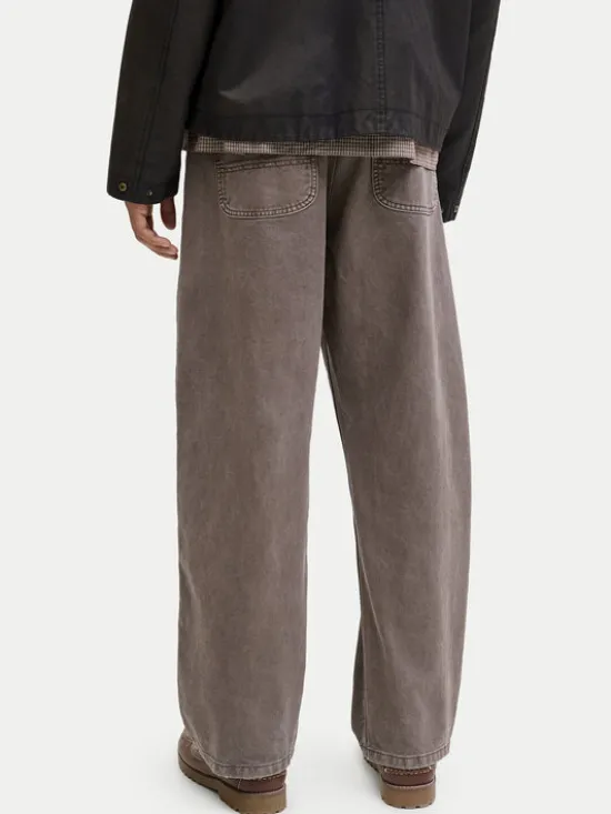 Jack & Jones Spodnie materiałowe Alex 12288528 Beżowy Baggy Fit