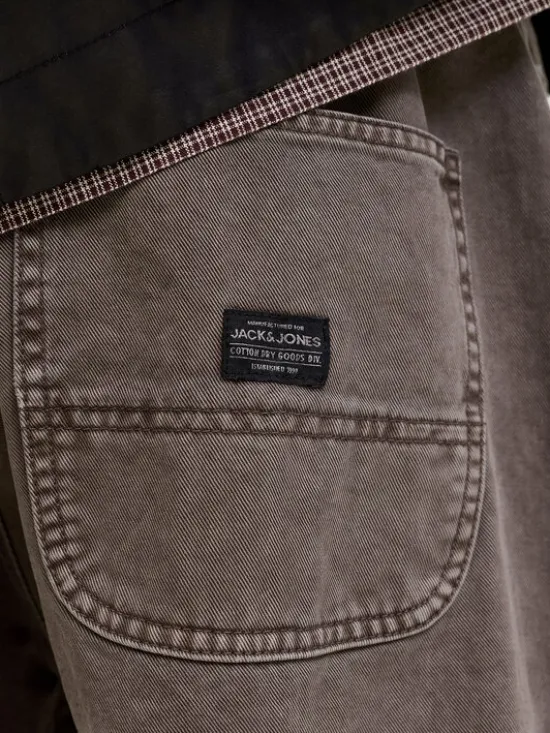 Jack & Jones Spodnie materiałowe Alex 12288528 Beżowy Baggy Fit