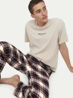 Jack & Jones Spodnie piżamowe Crimon 12182711 Kolorowy Regular Fit