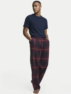 Jack & Jones Spodnie piżamowe Crimon 12182711 Bordowy Regular Fit