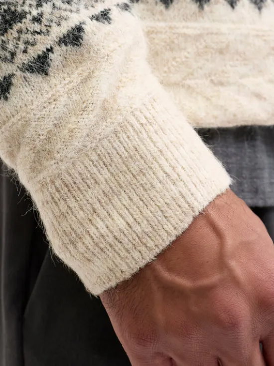 Jack & Jones Sweter Blumax 12286244 Beżowy Relaxed Fit
