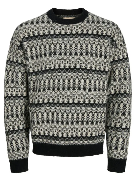 Jack & Jones Sweter Blumax 12286244 Czarny Relaxed Fit