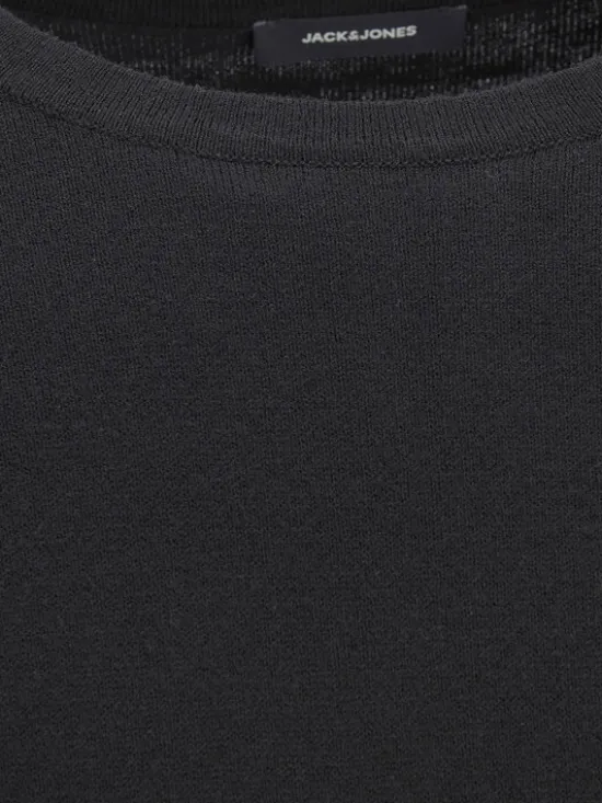 Jack & Jones Sweter Emil 12208364 Czarny Regular Fit