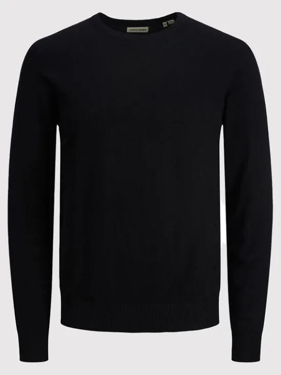 Jack & Jones Sweter Emil 12208364 Czarny Regular Fit