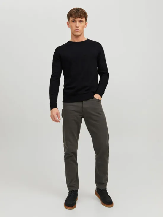 Jack & Jones Sweter Emil 12208364 Czarny Regular Fit