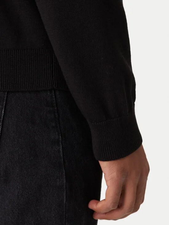 Jack & Jones Sweter Holiday 12287994 Czarny Relaxed Fit