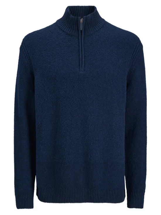 Jack & Jones Sweter Point 12287316 Niebieski Relaxed Fit