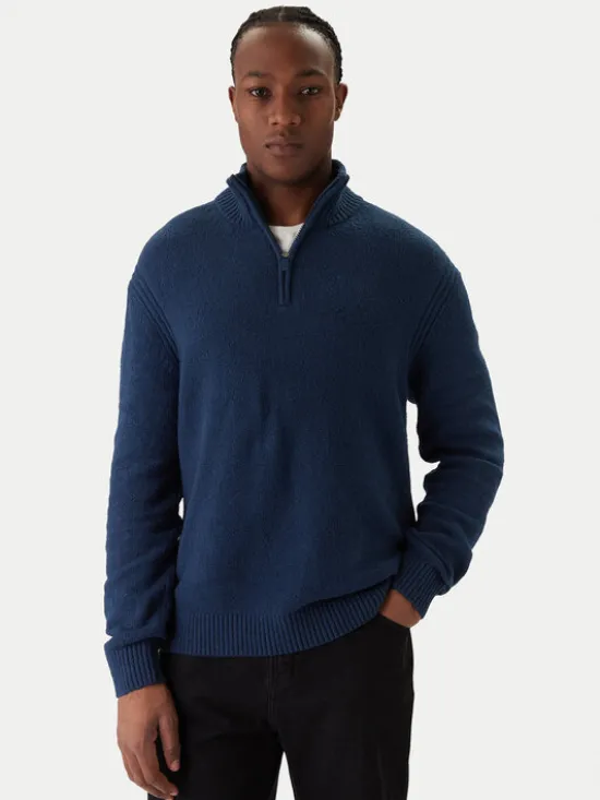 Jack & Jones Sweter Point 12287316 Niebieski Relaxed Fit