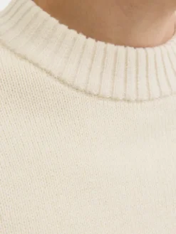 Jack & Jones Sweter Urban 12278942 Écru Relaxed Fit