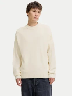 Jack & Jones Sweter Urban 12278942 Écru Relaxed Fit