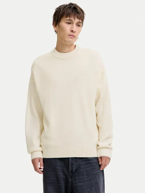 Jack & Jones Sweter Urban 12278942 Écru Relaxed Fit