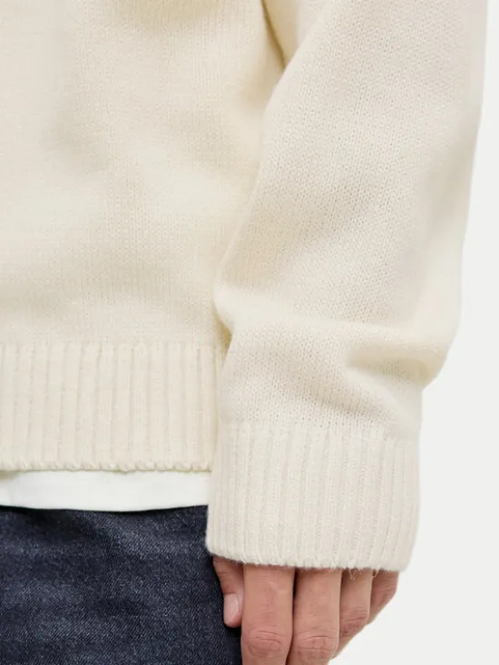Jack & Jones Sweter Urban 12278942 Écru Relaxed Fit