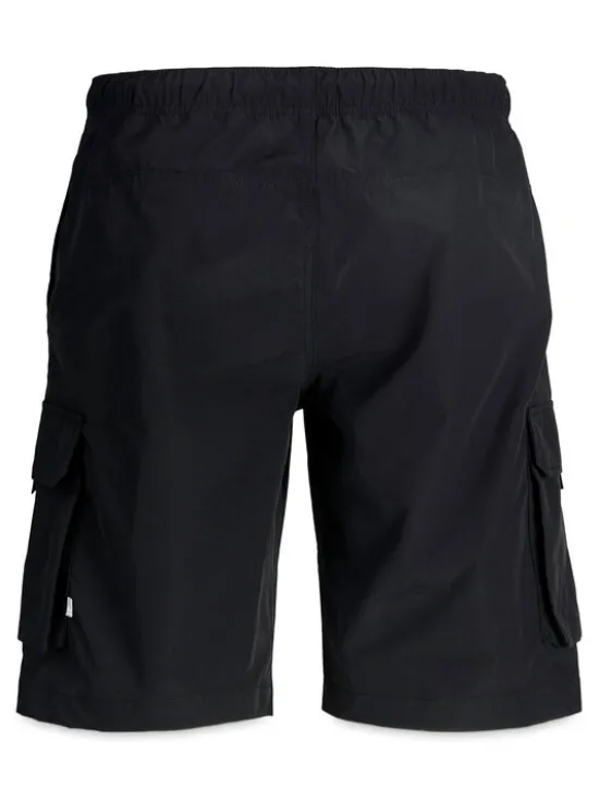 Jack & Jones Szorty materiałowe Cole Ivan 12288611 Czarny Regular Fit