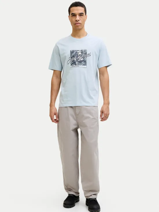 Jack & Jones T-Shirt Honolulu 12288088 Błękitny Regular Fit