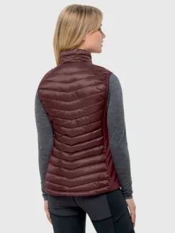Jack Wolfskin Bezrękawnik Routeburn Pro Ins Vest 1207202 Bordowy Slim Fit