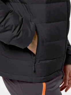 Jack Wolfskin Kurtka puchowa Ather Down Hoody 1207671 Czarny Regular Fit