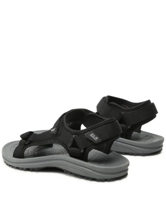 Jack Wolfskin Sandały Wave Breaker M 4052011 Czarny