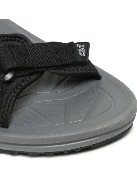 Jack Wolfskin Sandały Wave Breaker M 4052011 Czarny