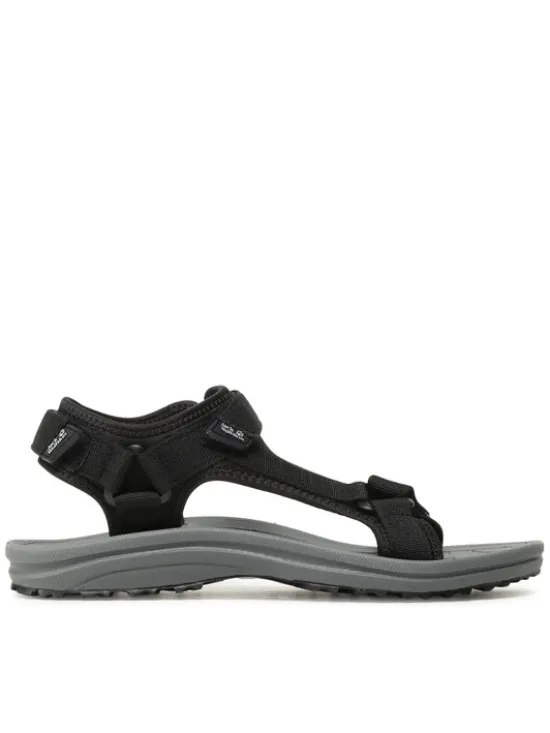 Jack Wolfskin Sandały Wave Breaker M 4052011 Czarny