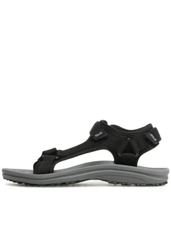 Jack Wolfskin Sandały Wave Breaker M 4052011 Czarny