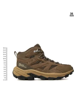 Jack Wolfskin Trekkingi Vojo Tour Texapore Mid W A62071 Brązowy