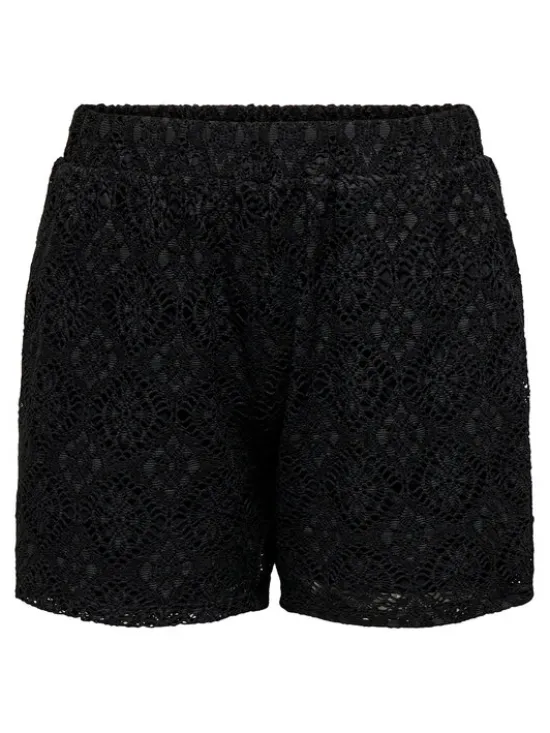 JDY Szorty materiałowe Eva 15351501 Czarny Loose Fit