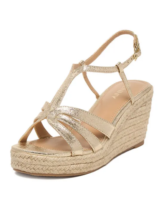 JENNY Espadryle CEO-SXH89783 Złoty