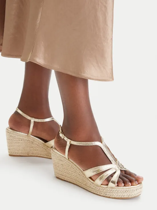 JENNY Espadryle CEO-SXH89783 Złoty