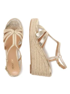 JENNY Espadryle CEO-SXH89783 Złoty