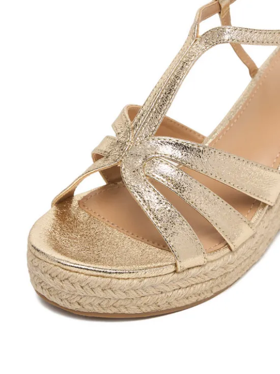 JENNY Espadryle CEO-SXH89783 Złoty
