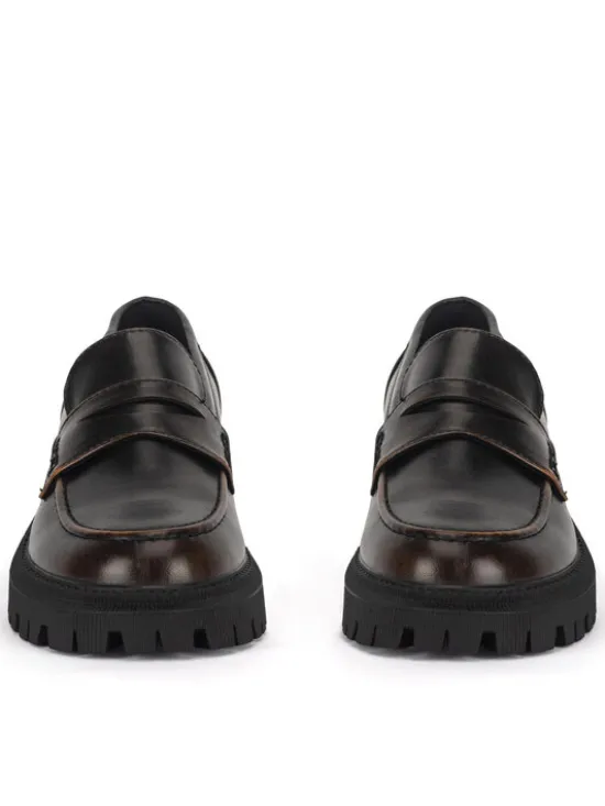 Jenny Fairy Loafersy HY13027-17 Brązowy