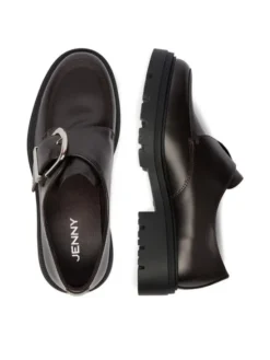 JENNY Loafersy CEO-295FF Bordowy