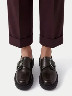 JENNY Loafersy CEO-295FF Bordowy