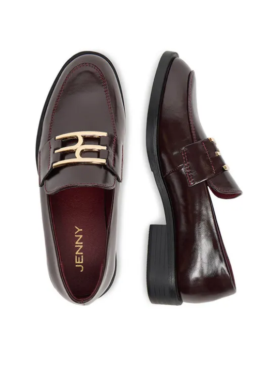 JENNY Loafersy CEO-HYF62303CS-1 Bordowy