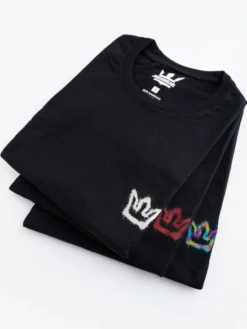 Jigga Wear Komplet t-shirtów Korona Zestaw 3 T-Shirtów Męskich Czarnych Jigga Wear Color Spray XL Czarny Regular Fit