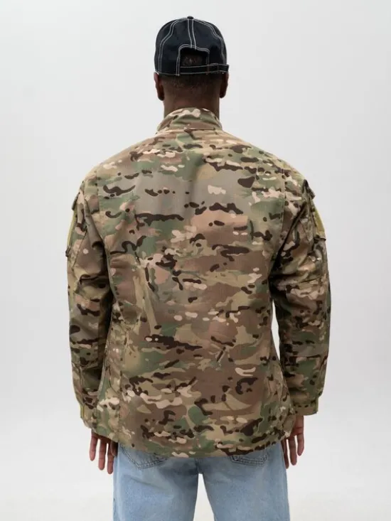 Jigga Wear Kurtka wielofunkcyjna Moro Camo Wojskowa bluza taktyczna do mundur ripstop 129990 Beżowy Regular Fit