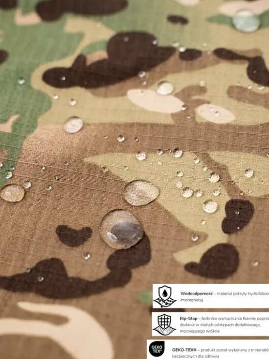 Jigga Wear Kurtka wielofunkcyjna Moro Camo Wojskowa bluza taktyczna do mundur ripstop 129990 Beżowy Regular Fit