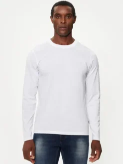 JOOP! Jeans Longsleeve 30033284 Biały Modern Fit