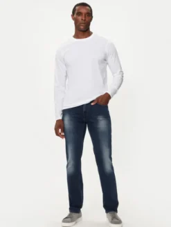JOOP! Jeans Longsleeve 30033284 Biały Modern Fit