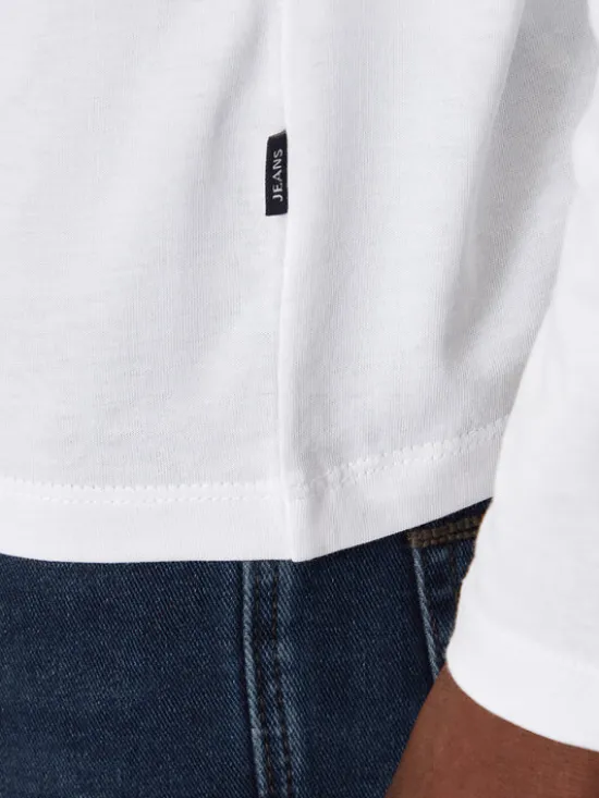 JOOP! Jeans Longsleeve 30033284 Biały Modern Fit
