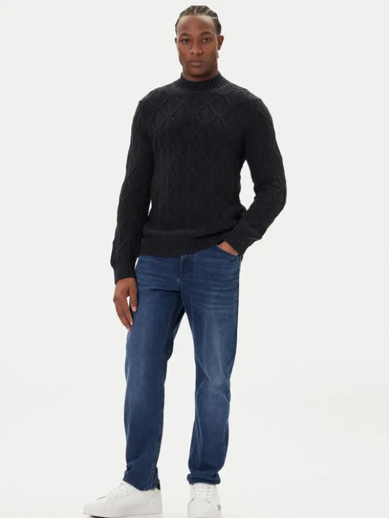 JOOP! Jeans Sweter 15 JJK-18Floriano 30047403 Granatowy Modern Fit