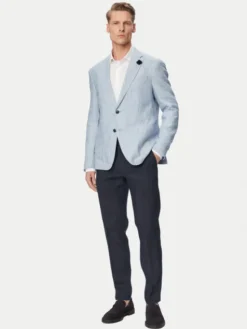 JOOP! Marynarka Hoverest 30102592 Niebieski jasny Slim Fit