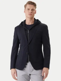 JOOP! Marynarka JB-108Huntsville-J6 30101585 Granatowy Regular Fit
