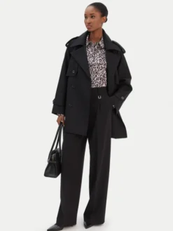 JOOP! Trencz Carrie 30101902 Czarny Regular Fit