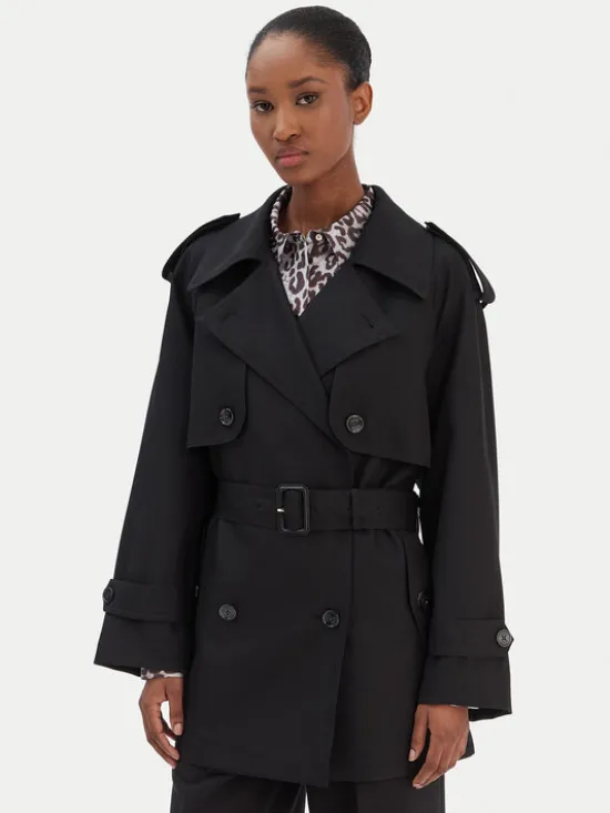 JOOP! Trencz Carrie 30101902 Czarny Regular Fit