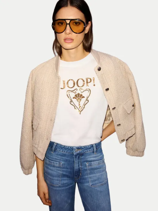 JOOP! T-Shirt 58 253JE58Tomma 30047768 Biały Regular Fit