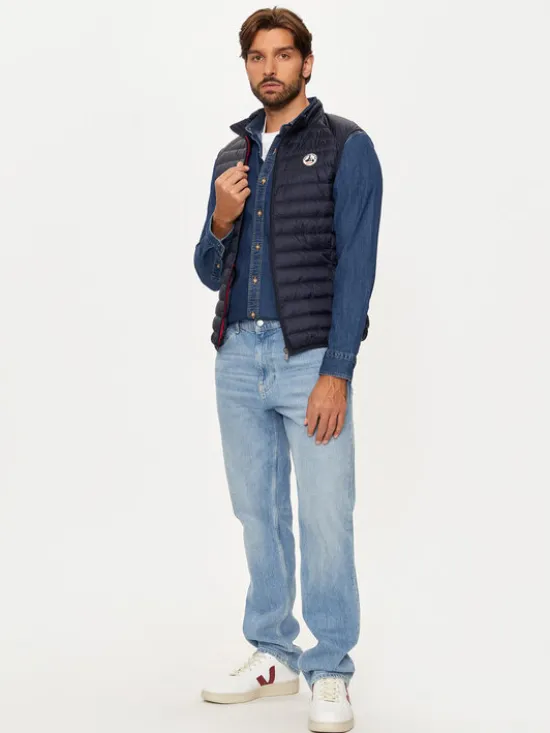 Jott Kamizelka Tom P000MDOW04 Granatowy Slim Fit