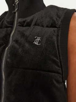 Juicy Couture Bezrękawnik Thunder JCOGL224555 Czarny Slim Fit